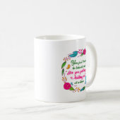 ある賢い女が私がここにいると言ったことがある コーヒーマグカップ (正面右)