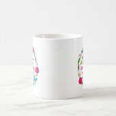 ある賢い女が私がここにいると言ったことがある コーヒーマグカップ (中央)