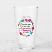 ある賢い女が私がここにいると言ったことがある タンブラーグラス (裏面)