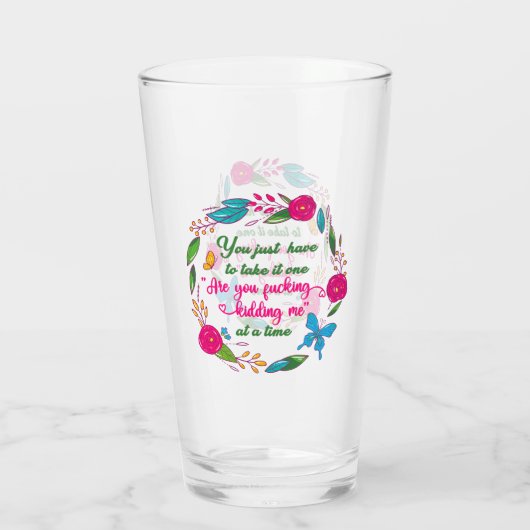 ある賢い女が私がここにいると言ったことがある タンブラーグラス (裏面)