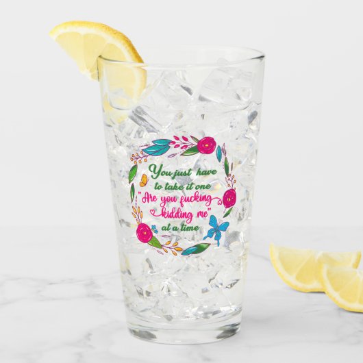 ある賢い女が私がここにいると言ったことがある タンブラーグラス (アイス正面)