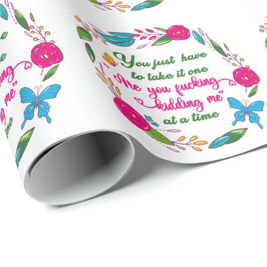 ある賢い女が私がここにいると言ったことがある ラッピングペーパー (ロールコーナー)