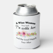 ある賢い女が「私は出て行った…」と言った。 缶クーラー (缶正面)