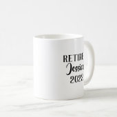 ある賢い女性は、私は引退すると言った コーヒーマグカップ (正面右)