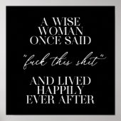 ある賢女が言った ポスター (正面)