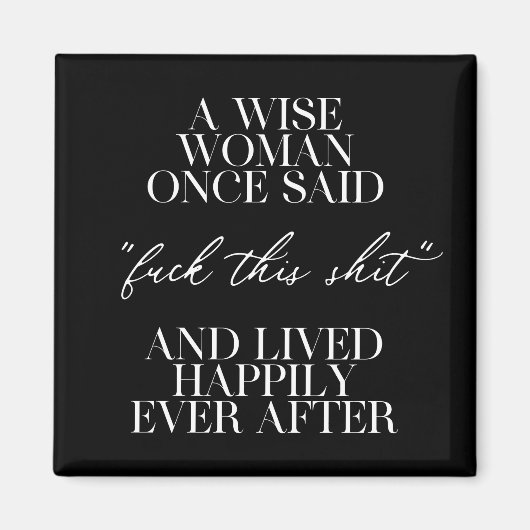 ある賢女が言った マグネット (正面)