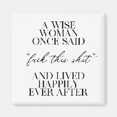 ある賢女が言った マグネット (正面)