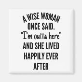 ある賢女が言った マグネット (正面)