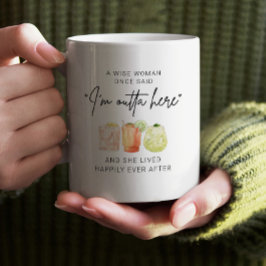 ある賢女が隠居したパーソナライズされたと コーヒーマグカップ