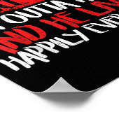 ある賢者がかつて私をここで外に出て彼はハに住んでいる ポスター (角)