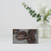 ある非研削コーヒー豆の閉めて下さい 名刺 (スタンド正面)