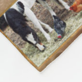 ある鶏および馬用の毛布 フリースブランケット (角)