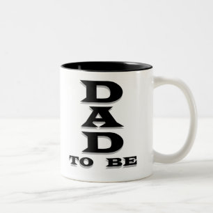 ある黒い文字のパパ ツートーンマグカップ