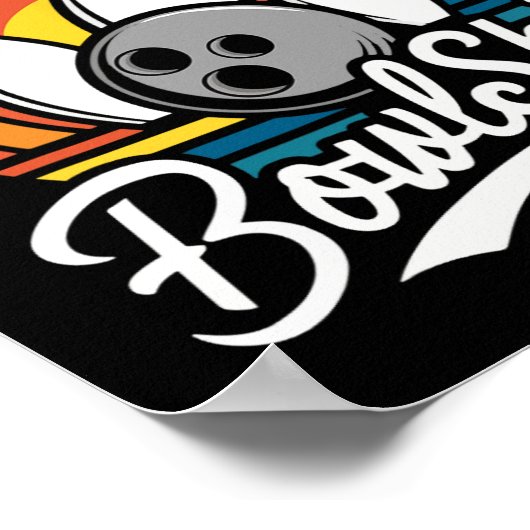 あれがボウルボーリングおもしろいボウリングをする人、 クリケットの投手ボウリングボール ポスター (角)