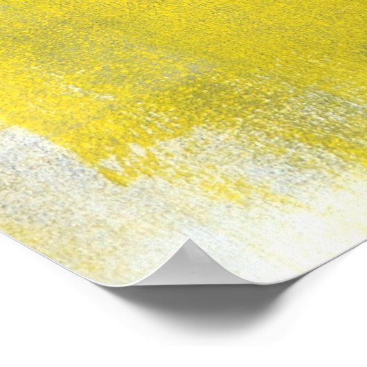 「あれだよ」グレーとイエローの抽象芸術アートのポスター ポスター (角)