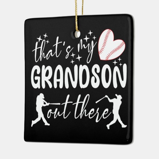 あれはおばあちゃんの孫おもしろいだ セラミックオーナメント (左)