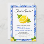 あれはアモアだ | レモイタリアンンフォトブライダルシャワー 招待状 (正面)