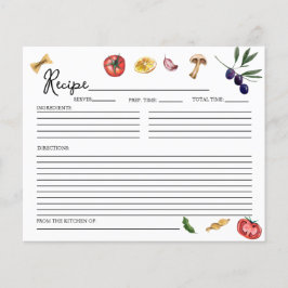 あれはアモアイタリアンインスパイアレシピカード