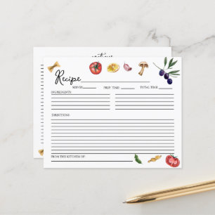 あれはアモアイタリアンインスパイアレシピカード