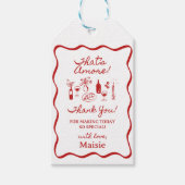 あれはアモアイタリアンテーマブライダルシャワーギフトTa ギフトタグ (正面)