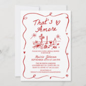 あれはアモアイタリアンテーマブライダルシャワー 招待状 (正面)