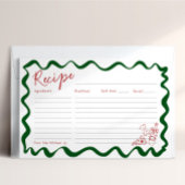 あれはアモアイタリアンブライダルシャワーレシピカード 招待状