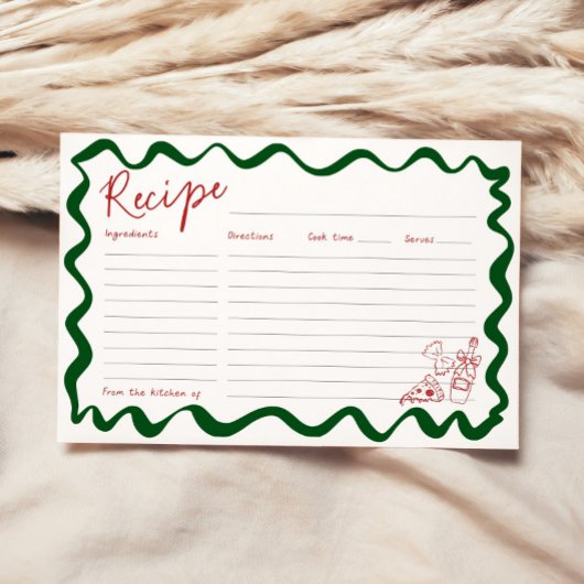 あれはアモアイタリアンブライダルシャワーレシピカード 招待状