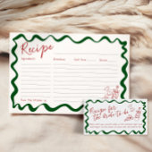 あれはアモアイタリアンブライダルシャワーレシピカード 招待状