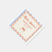 あれはアモアトレンディーお洒落手描き スタンダードカクテルナプキン (角)