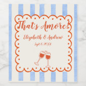 あれはアモアトレンディーお洒落手描き ワインラベル (シングルラベル)