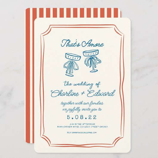 あれはアモアファンキースケッチ手書き結婚の 招待状