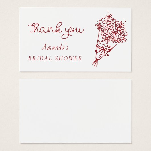 あれはアモアブライダルシャワーありがとう (正面&裏面)