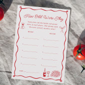 あれはアモアブライダルシャワーは年齢のゲームカードを推測 招待状