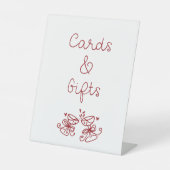 あれはアモアブライダルシャワーカードとギフト 台座サイン (正面)