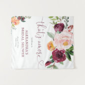 あれはアモア秋フローラブルゴーニュブライダルシャワー タペストリー (正面(横))