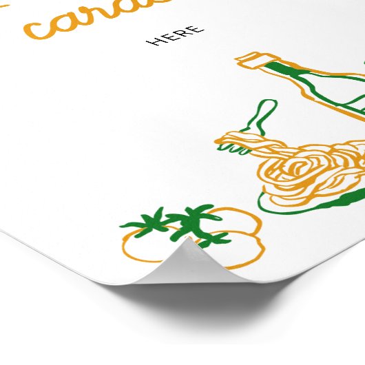 あれはアモア素朴イタリアンレシピカード ポスター (角)