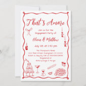 あれはアモア結婚の婚約パーティ 招待状 (正面)