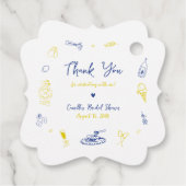 あれはアモーアの手描きイタリアンブライダルシャワー フェイバータグ (裏面)