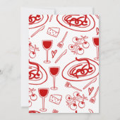 あれはアモーアの手描きイタリアンブライダルシャワー 招待状 (裏面)