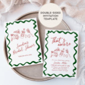 あれはアモーアの手描きイタリアンブライダルシャワー 招待状