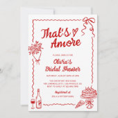あれはアモーアの手描きイタリアンブライダルシャワー 招待状 (正面)