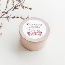 あれはアモーアの手描きブライダルシャワー ラウンドシール