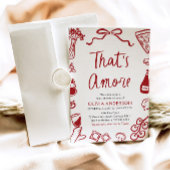 あれはアモーレお洒落ピイタリアンザブライダルシャワー 招待状