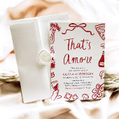 あれはアモーレお洒落ピイタリアンザブライダルシャワー 招待状