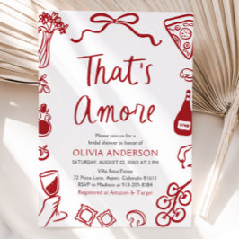 あれはアモーレお洒落ピイタリアンザブライダルシャワー 招待状