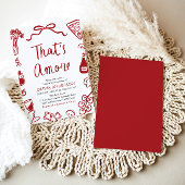 あれはアモーレお洒落ピイタリアンザブライダルシャワー 招待状