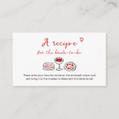 あれはアモーレお洒落レッドイタリアン共有aレシピ エンクロージャーカード (正面)