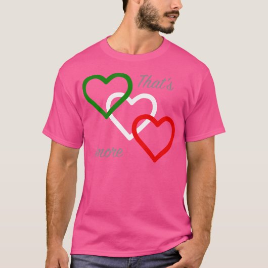 あれはアモーレのおもしろいイタリアン好き Tシャツ (正面)