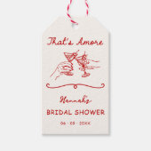 あれはアモーレイタリアンエンゲージ描ブライダルシャワー ギフトタグ (正面)