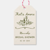 あれはアモーレイタリアンエンゲージ描ブライダルシャワー ギフトタグ (正面)